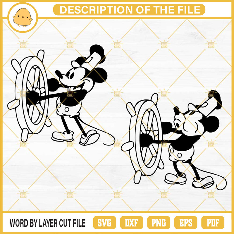 Steamboat Willie SVG Bundle, Steamboat Mickey Mouse SVG Cut Files.jpg
