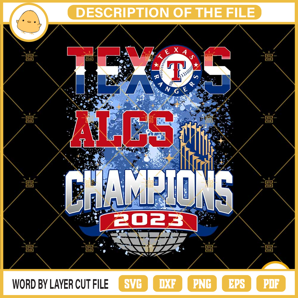Texas Rangers ALCS Champions 2023 PNG, Texas Rangers World Series Champions PNG File Designs.jpg