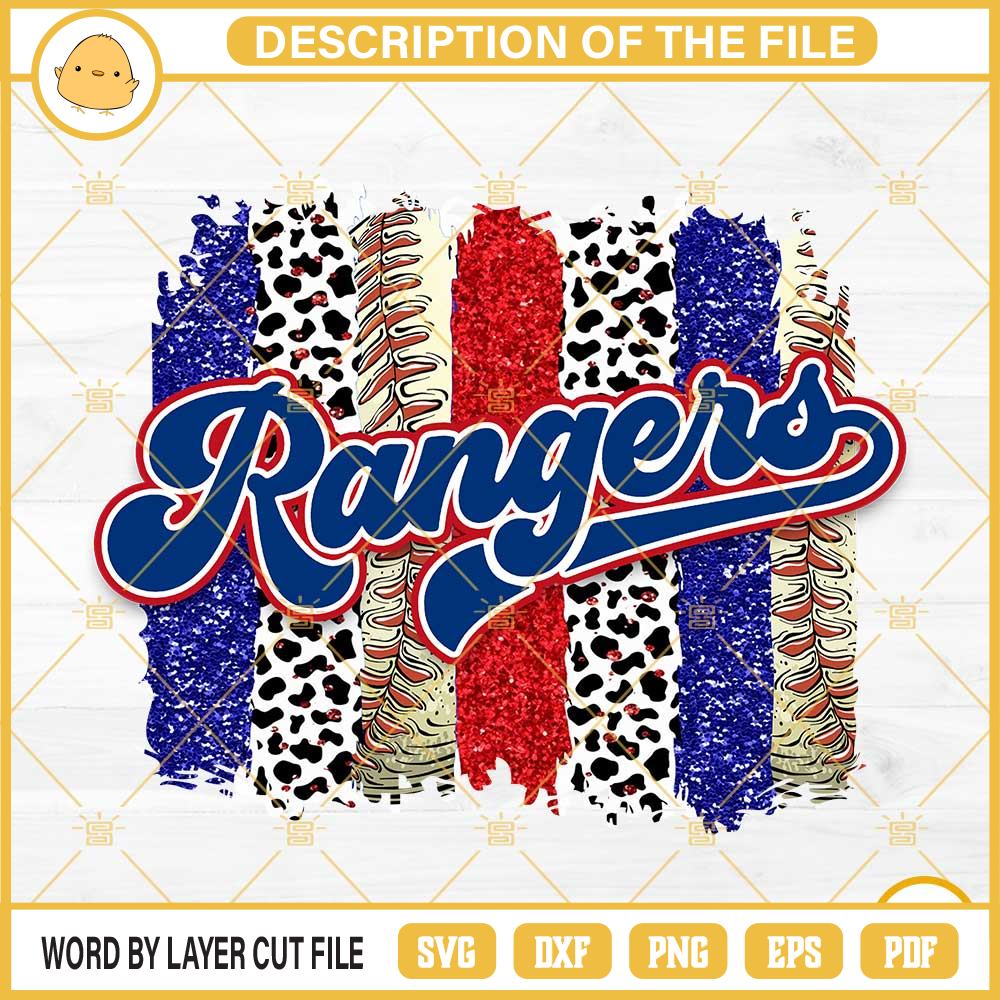 Texas Rangers Leopard Glitter PNG, Texas Rangers World Series Champions 2023 PNG File Designs.jpg