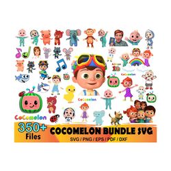 350 cocomelon bundle svg, cocomelon svg, cocomelon jj svg