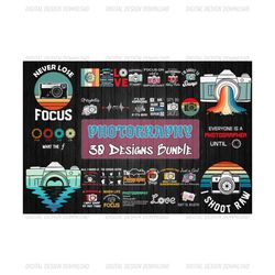 30 designs photography svg bundle, photography svg, camera svg