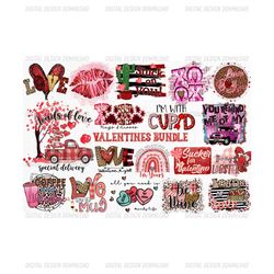 19 designs valentine sublimation bundle png, love png, heart png