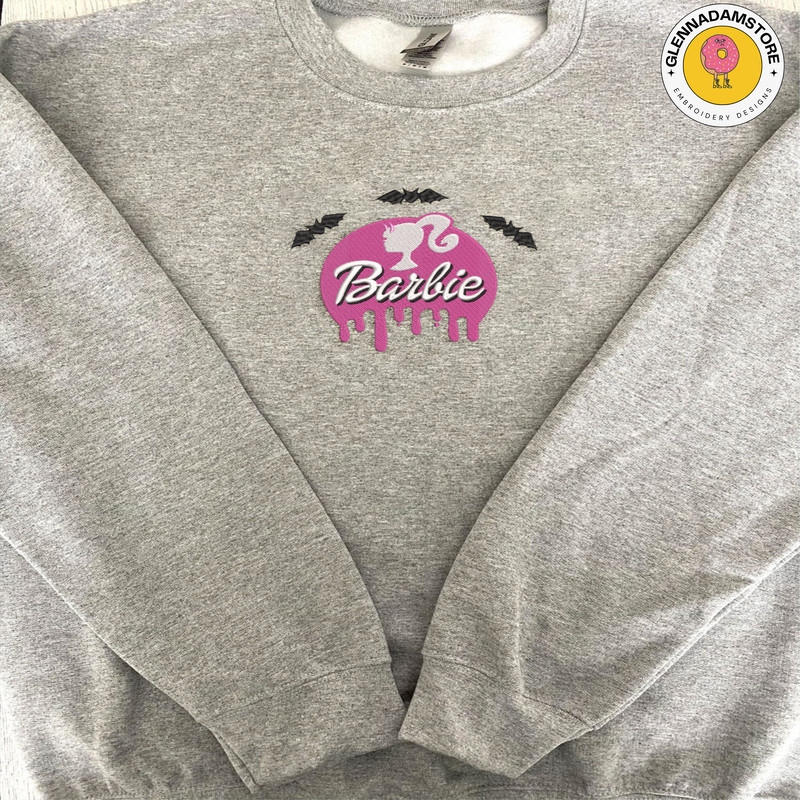 Barbi Halloween Embroidery Design, Come On Barbi Embroidery Machine Design, Halloween Movie Embroidery Design.jpg