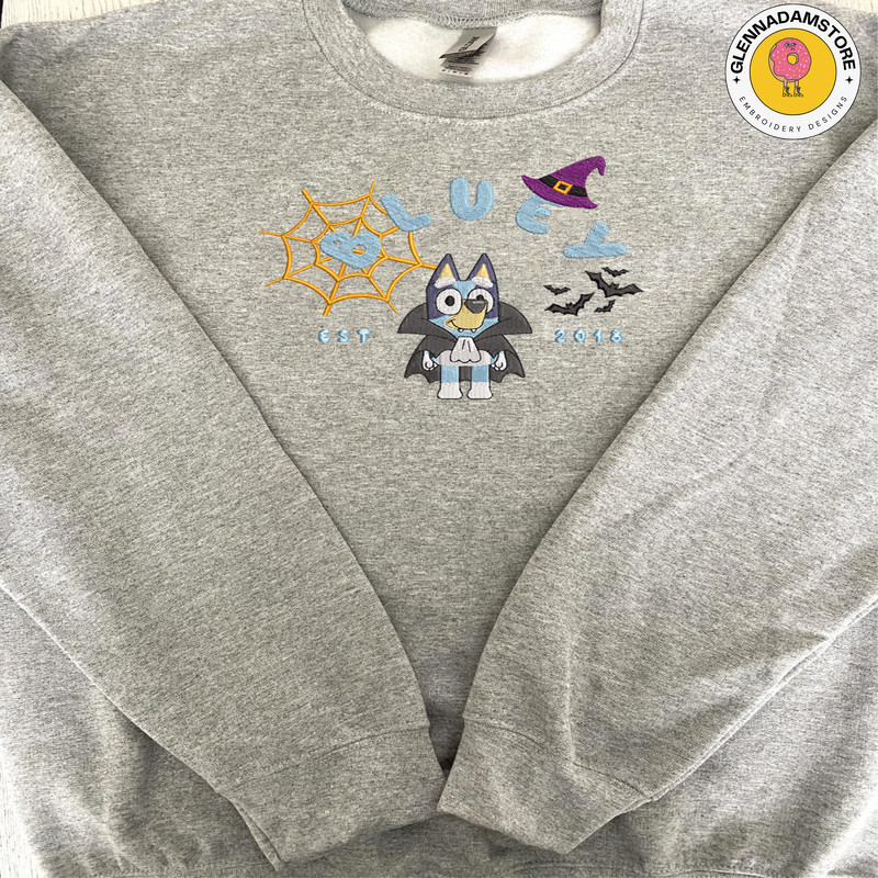 Blue Dog Trick Or Treat Dog Ghost Halloween, Cartoon Blue Dog Embroidery Design, Horror Halloween Embroidery Machine File - Copy.jpg