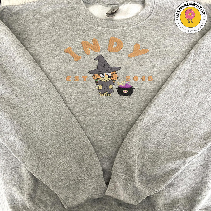 Blue Dog Witch Cartoon Blue Dog, Cartoon Blue Dog Embroidery Design, Horror Halloween Embroidery Machine Design - Copy.jpg