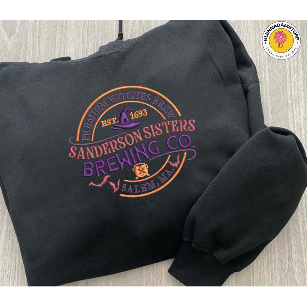 Brewing Witches 1693 Embroidery Design, Halloween Witch Sister Embroidery Design, Embroidery Design For Shirt, 3 Sizes, Format Exp, Dst, Jef,  - Copy (2).jpg