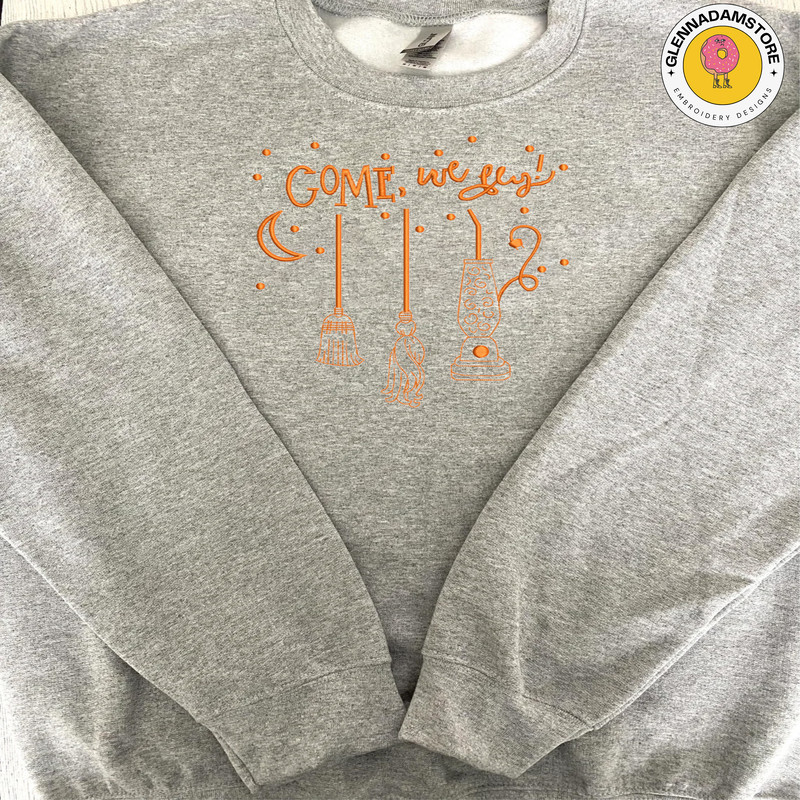 Come We Fly Embroidery Design, Happy Halloween Embroidery Design, Hocus Pocus Embroidery Design, Hocus Pocus Sisters, Sanderson Sisters Embroidery File.jpg