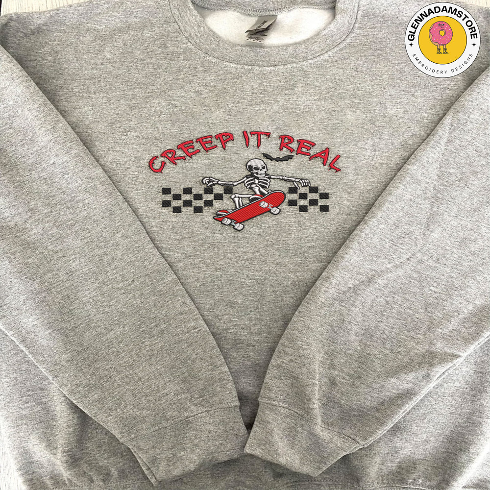 Creep It Real Embroidery Design, Halloween Embroidery Design, Spooky Retro Embroidery Design, Retro Halloween - Copy.jpg
