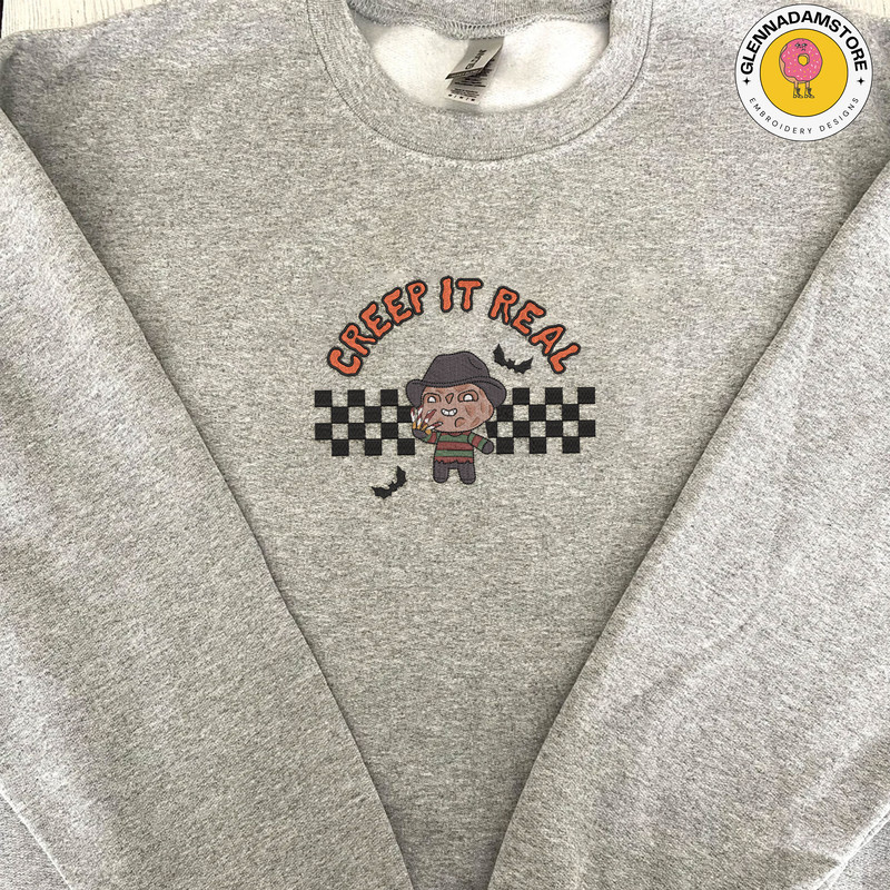 Creep It Real Embroidery Design, Horror Movie Embroidery Design, Halloween Embroidery Design, Retro Halloween Design, Horror Movie Character,  - Copy (2).jpg
