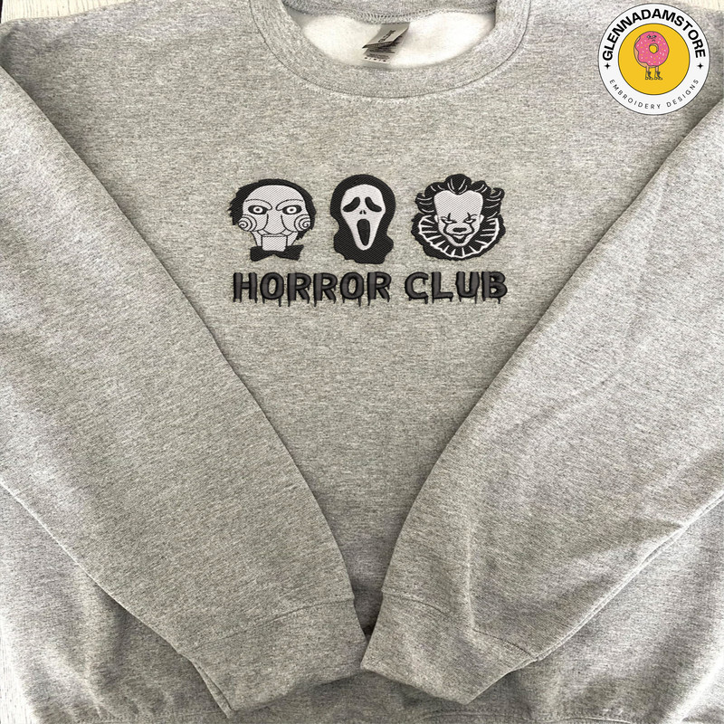 Creepy Movie Embroidery File, Halloween Movie Club Embroidery Design, Horror Club Embroidery Design, Digital Download.jpg