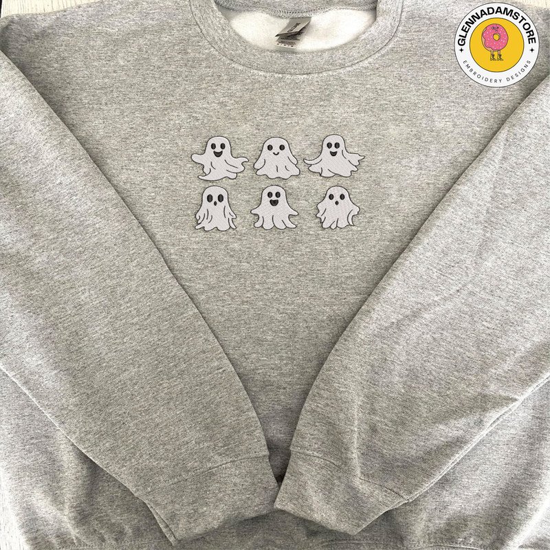 Custom Horror Halloween Embroidery Design, Baby Ghost Customized Halloween Embroidery File, Personalized Halloween.jpg