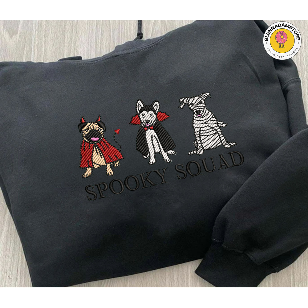 Cute Spooky Ghost Dog Embroidery Machine Design, Halloween Spooky Vibes Embroidery Design, Spooky Dog Squad Embroidery File - Copy.jpg