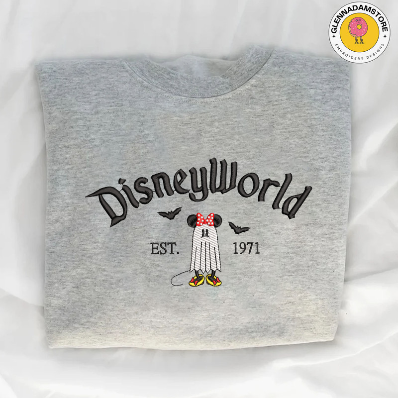 Famous Cartoon Mouse Spooky Embroidered Sweatshirt, Happy Halloween Embroidered Crewneck, Cute Ghost Embroidered Shirt, Creepy Spooky Embroide - Copy (2).jpg