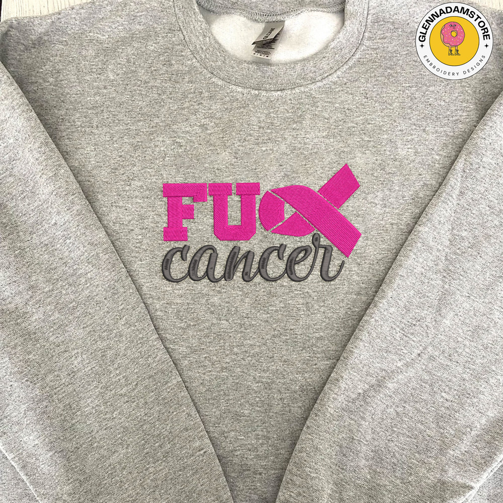 Fck Cancer Embroidery Designs, Breast Cancer Embroidery Designs, Cancer Awareness Embroidery Designs, Cancer Support Embroidery.jpg