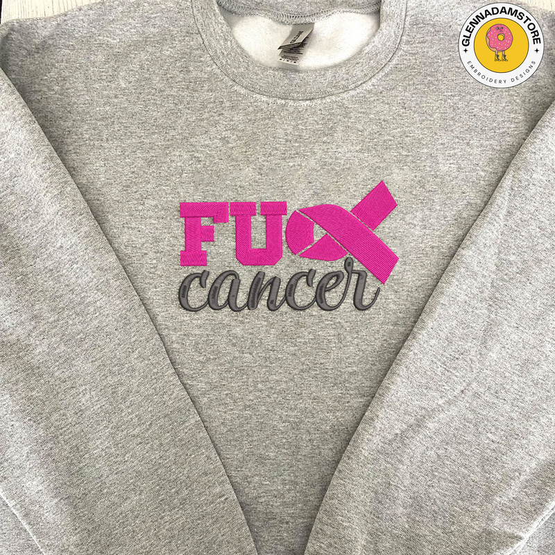 Fck Cancer Embroidery Designs, Breast Cancer Embroidery Designs, Cancer Awareness Embroidery Designs, Cancer Support Embroidery.jpg