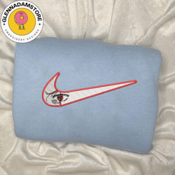 nike x goku embroidered sweatshirt, dragon ball anime embroidered sweatshirt, anime embroidered crewneck, anime gift, em