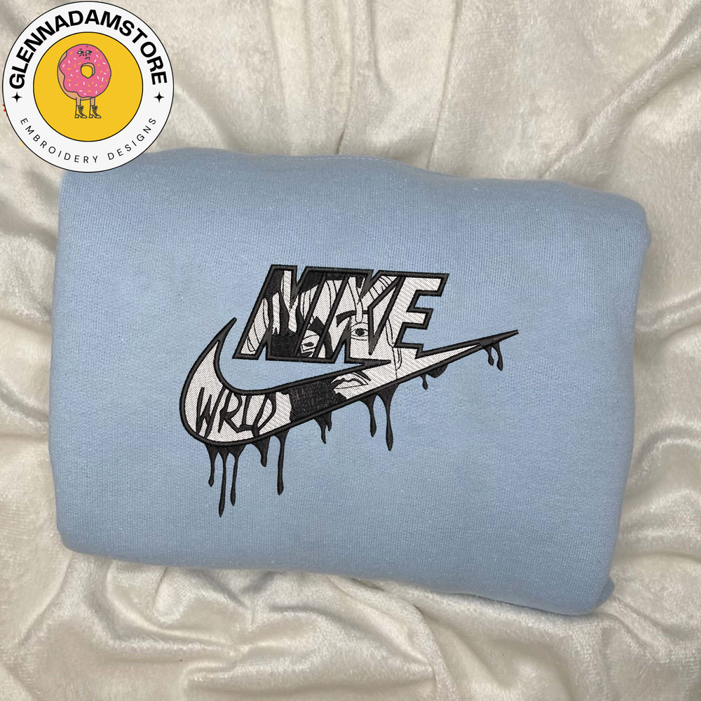 NIKE X Juice Wrld Embroidered Sweatshirt, Brand Custom Embroidered Sweatshirt, Custom Brand Embroidered Crewneck, Brand.jpg