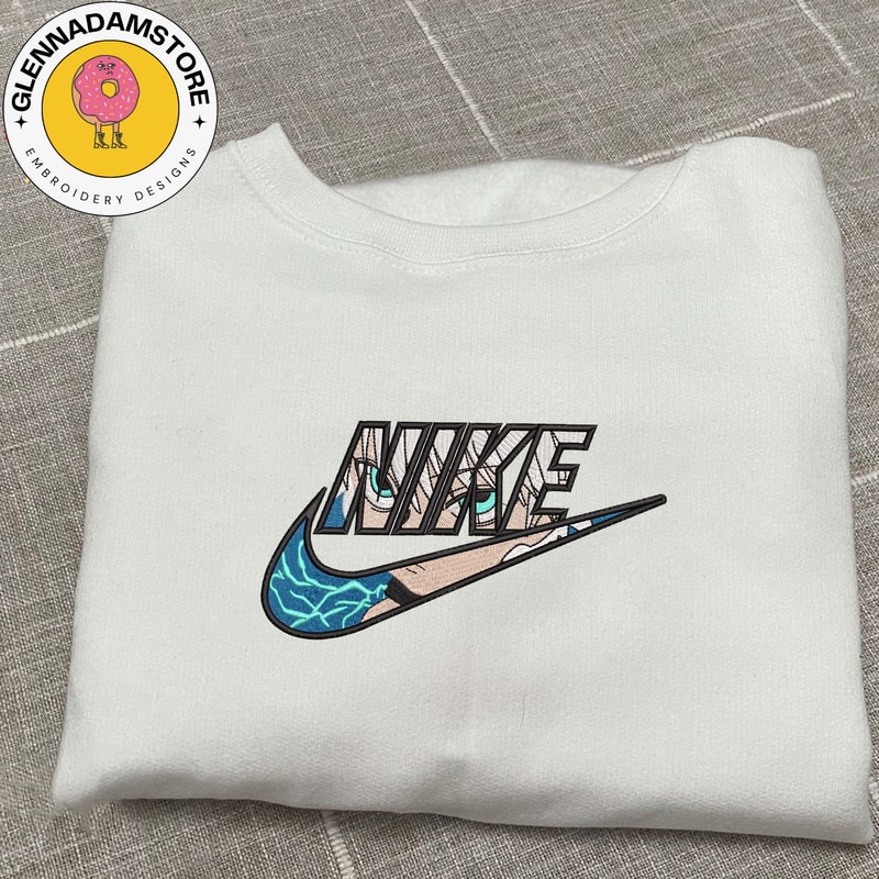 NIKE x Killua Embroidered Sweatshirt, Hunter x Hunter Manga Embroidered Sweatshirt, Manga Embroidered Crewneck, Anime S.jpg