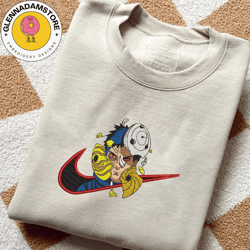 nike x pain embroidered sweatshirt, naruto anime embroidered sweatshirt, custom anime embroidered crewneck, anime gifts