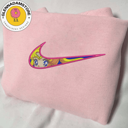 nike x sailor moon anime embroidered sweatshirt, manga embroidered sweatshirt, anime embroidered crewneck, anime sweatsh