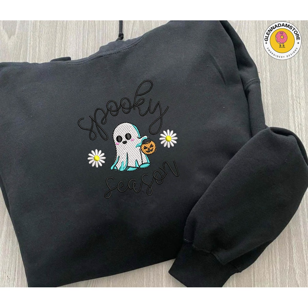 Spooky Halloween Embroidery Files, Spooky Season Embroidery Design, Spooky Vibes Embroidery Machine Design.jpg