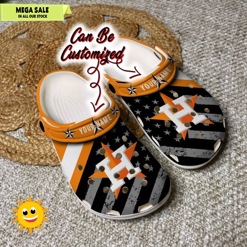 Baseball Crocs Personalized HAstros American Flag Clog Shoes 365crocs 1jpg
