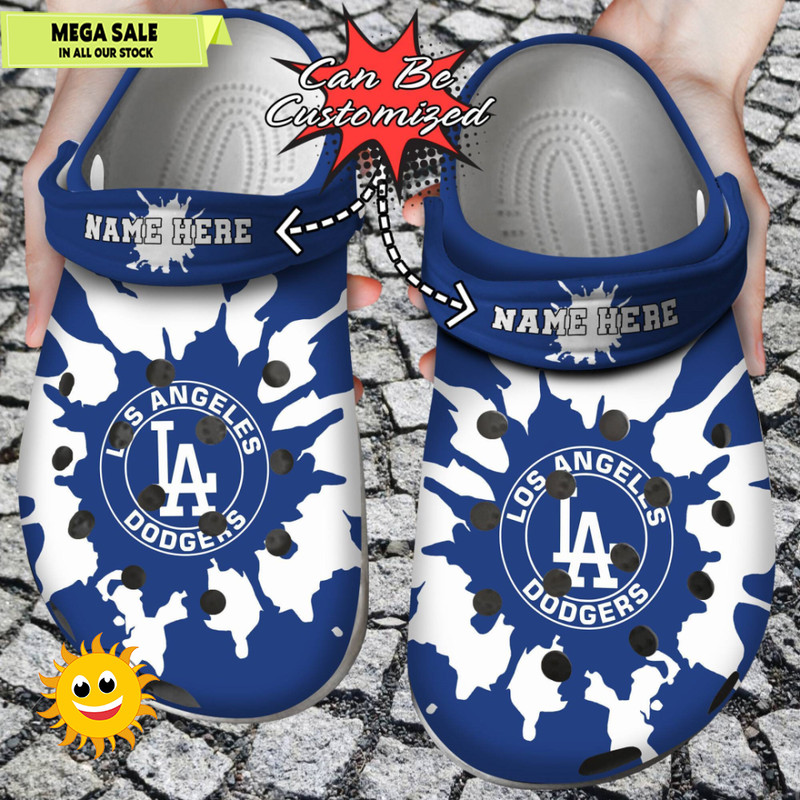 Baseball Personalized Dodgers Color Clog Crocs Shoes 365crocs 1jpg
