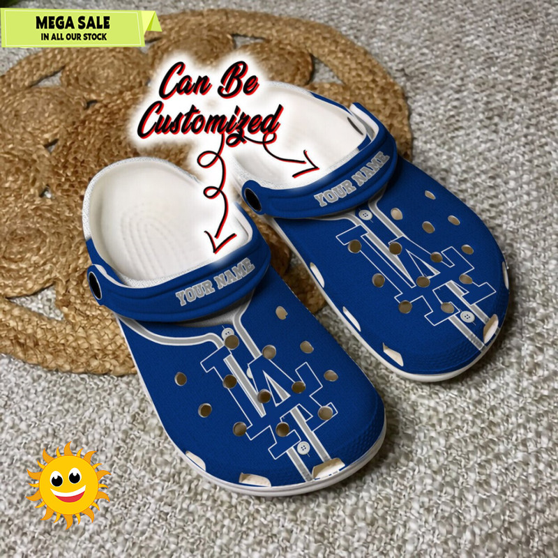 Baseball Personalized Los Angeles Dodgers Baseball Jersey Style Clog Shoes  365crocs 1jpg