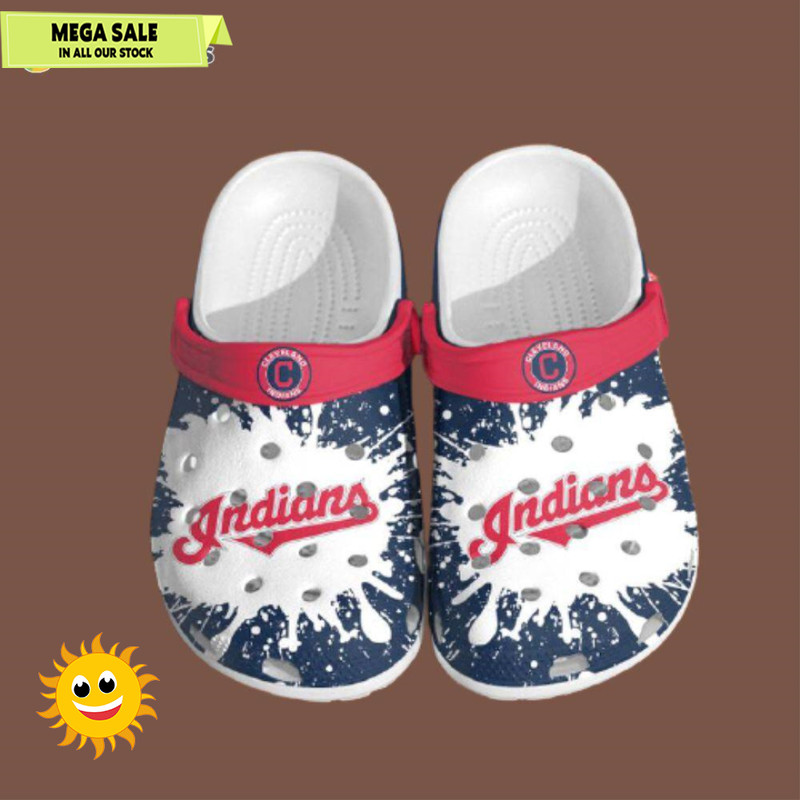 Mlb Cleveland Indians Crocs Clog Shoes  365crocs 1jpg