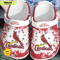 Mlb Team St Louis Cardinals Red  White Crocs Clog Shoesshoes  365crocs 1jpg