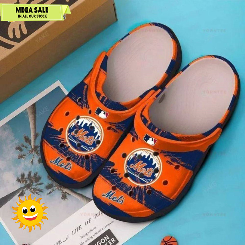 New York Mets Band Comfortable Classic Water For Mens And Womens Crocs Clog Shoes  365crocs 1jpg