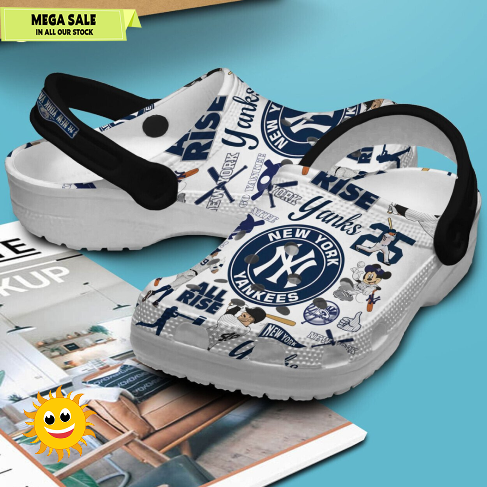 New York Yankees Baseball team MLB Sport Crocs Clogs Shoes Comfortable  365crocs 3jpg
