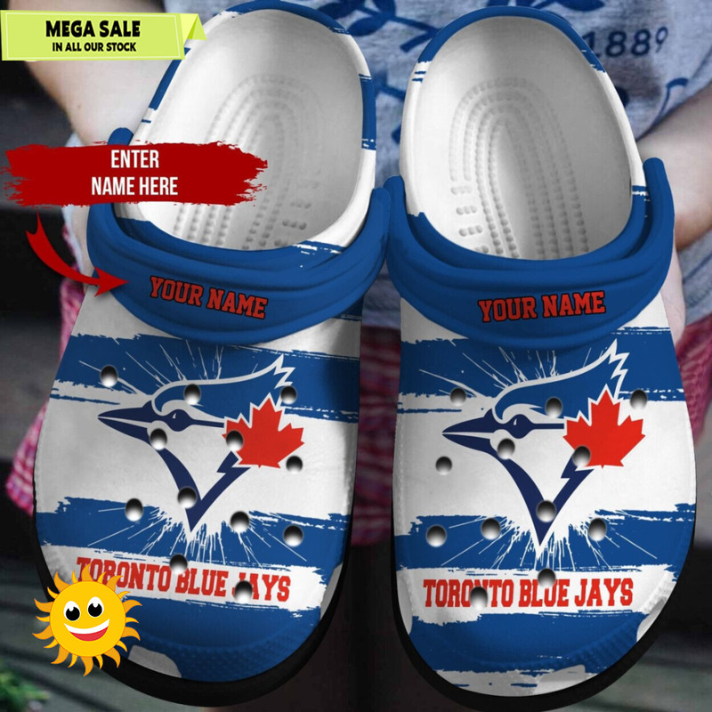 Toronto Blue Jays Baseball Fan Personalized Team Inspired Clogs  365crocs 1jpg