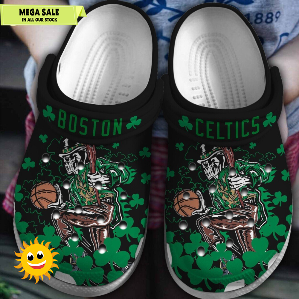 Boston Celtics NBA Sport Comfortable Clogs Shoes Unique Footwear Design 365crocsjpg