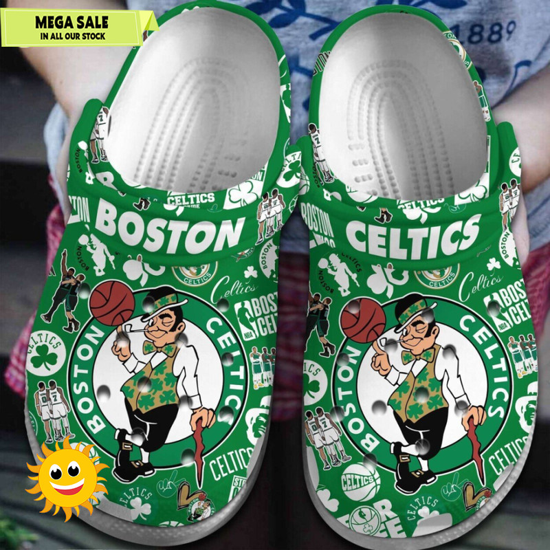 Boston Celtics NBA Sport Crocs Clogs Shoes Comfortable 365crocs 1jpg