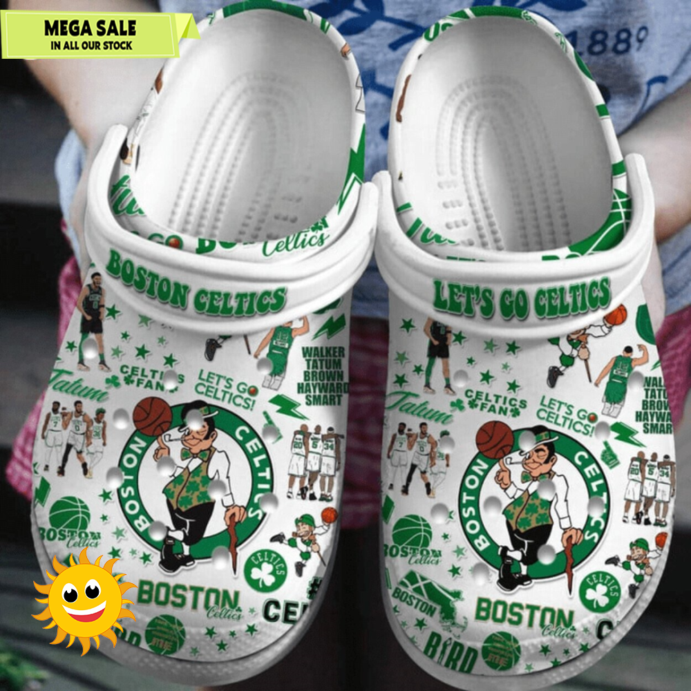 Boston Celtics NBA Sport Edition Two Premium Comfortable Crocs Clogs Shoes Elite 365crocsjpg