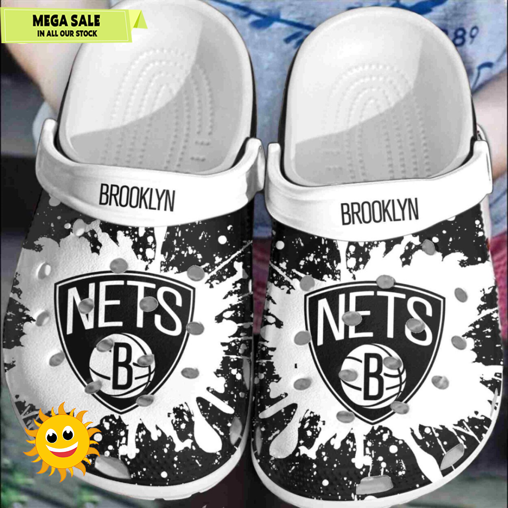 Brooklyn Nets Basketball Comfortable Crocs Clog Footwear Design Collection  365crocsjpg