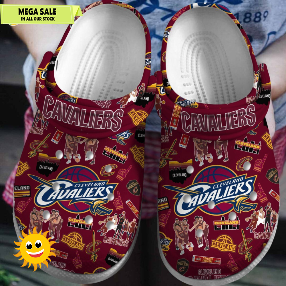 Cleveland Cavaliers NBA Sport Crocs Clogs Shoes Comfortable  365crocsjpg