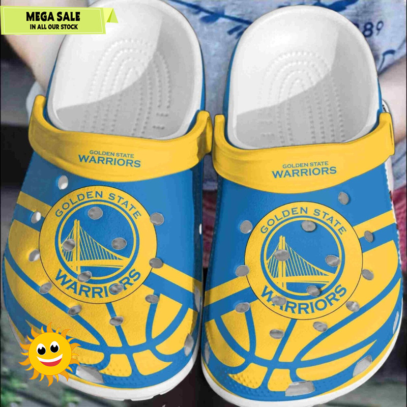 Golden State Warriors Basketball Club Comfortable Crocs Shoes Clogs 365crocsjpg