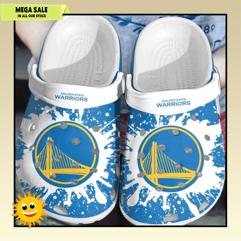 Golden State Warriors Crocband Clog Crocs Shoes For Men Women 365crocsjpg