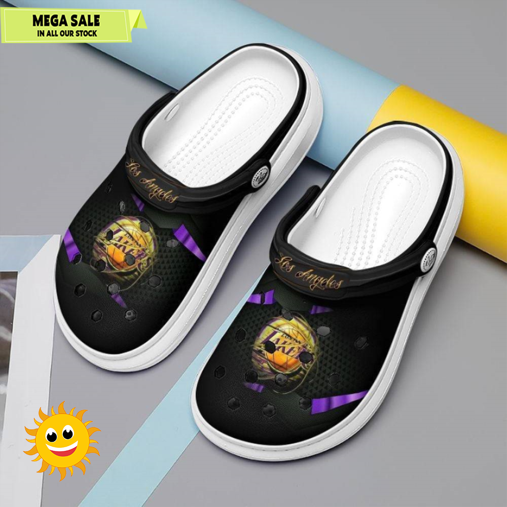 Los Angeles Lakers Comfortable Water Shoes Crocs Clog Aqua Footwear Topnotch Design  365crocsjpg