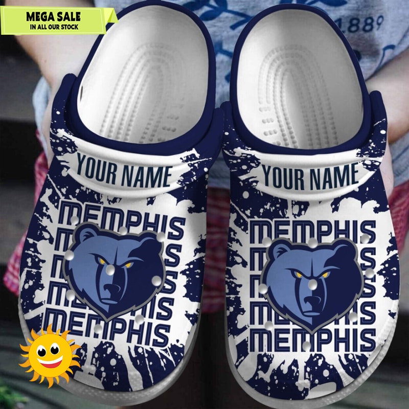 Memphis Grizzlies NBA Fan's Comfort Crocs Basketball Shoes - 365crocs.jpg