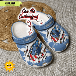 memphis grizzlies personalized memphis grizzlies basketball ripped american flag clog shoes, custom crocs