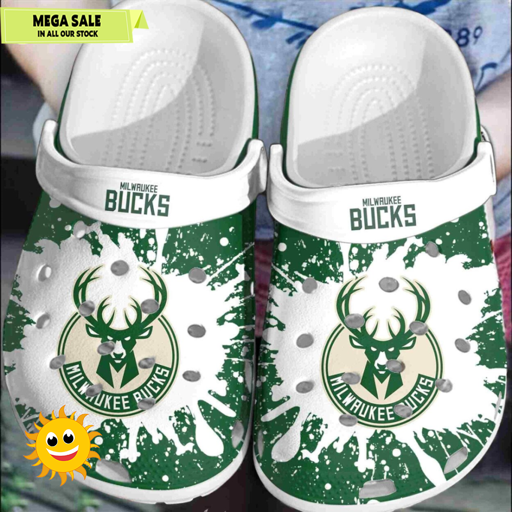 Milwaukee Bucks Basketball Club Comfortable Clogs Shoes 365crocsjpg