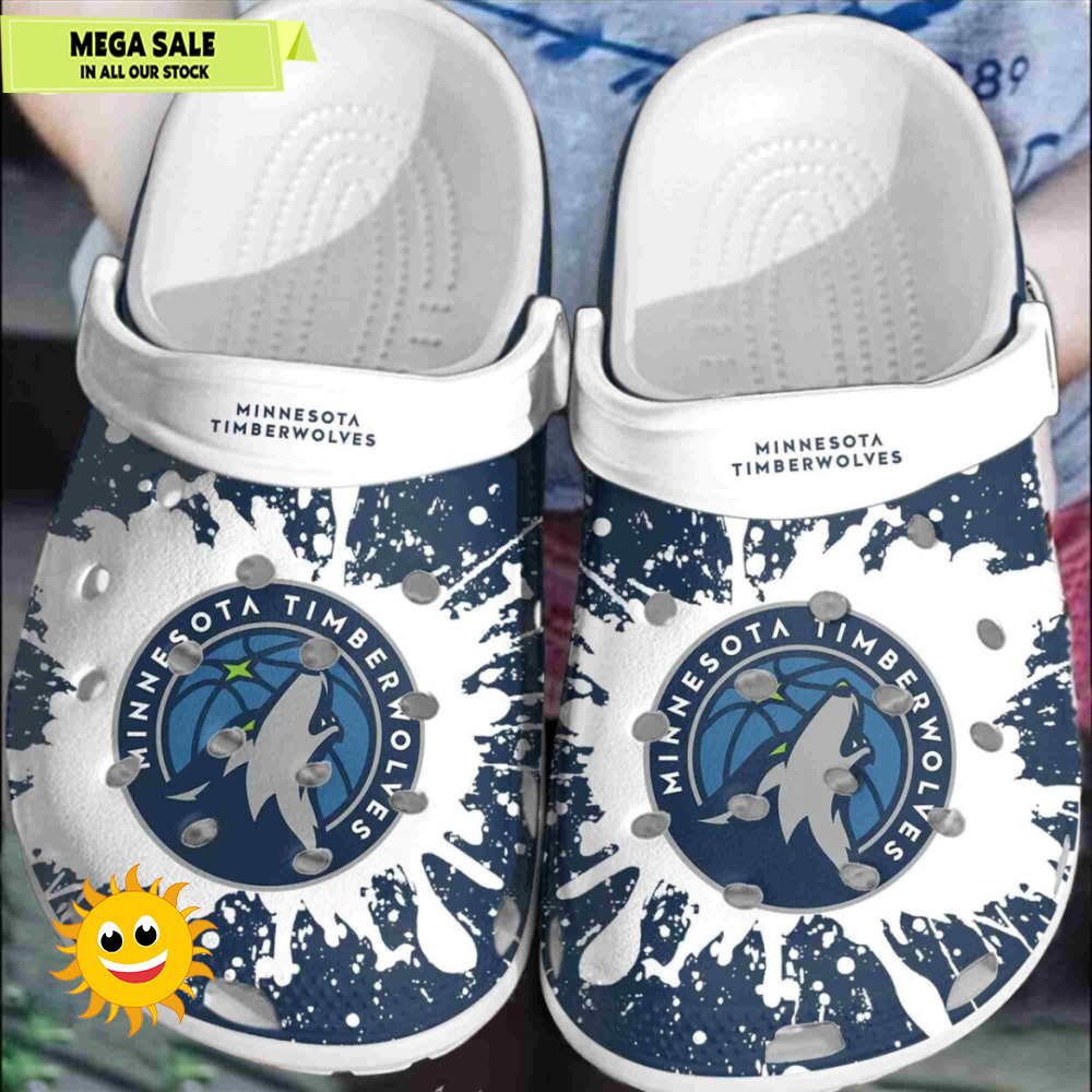 Minnesota Timberwolves Basketball Comfortable Crocs Clog Shoe Design  365crocsjpg