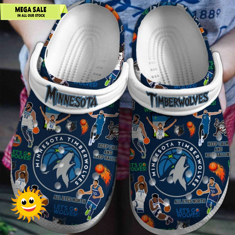 Minnesota Timberwolves NBA Basketball Comfort Clog Shoes Team Spirit  365crocsjpg