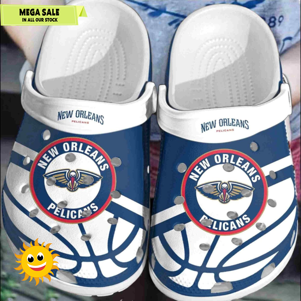 New Orleans Pelicans Basketball Club Shoes Comfortable Clogs  365crocsjpg