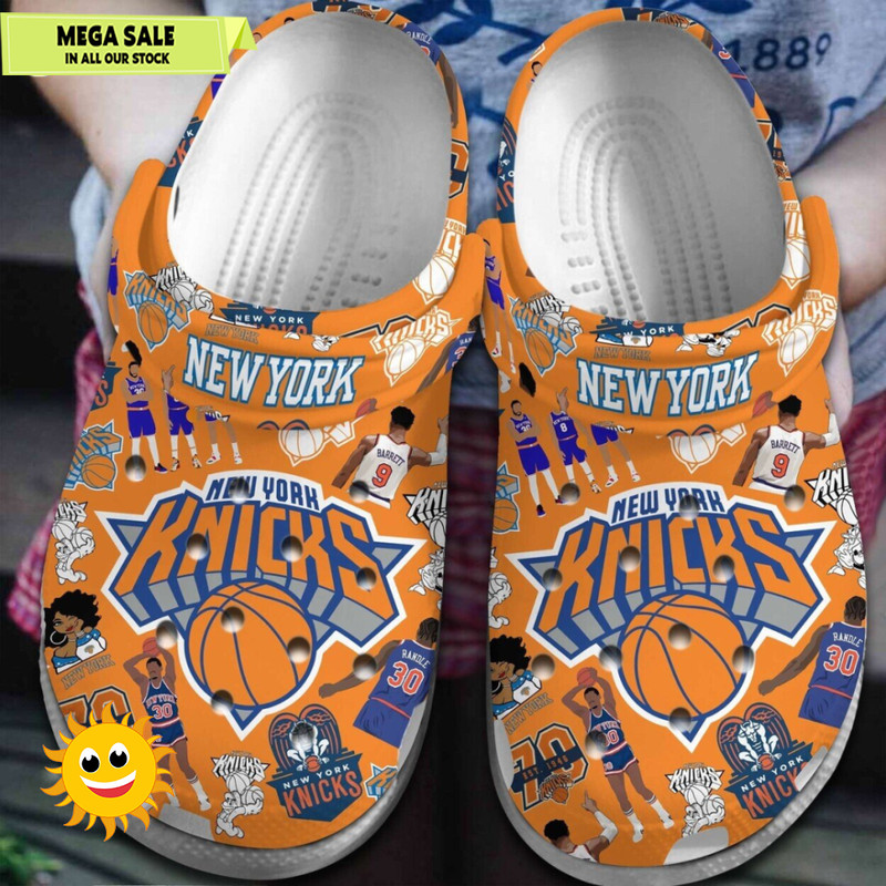 New York Knicks NBA Basketball Sport Crocs Clogs Shoes Comfortable  365crocsjpg