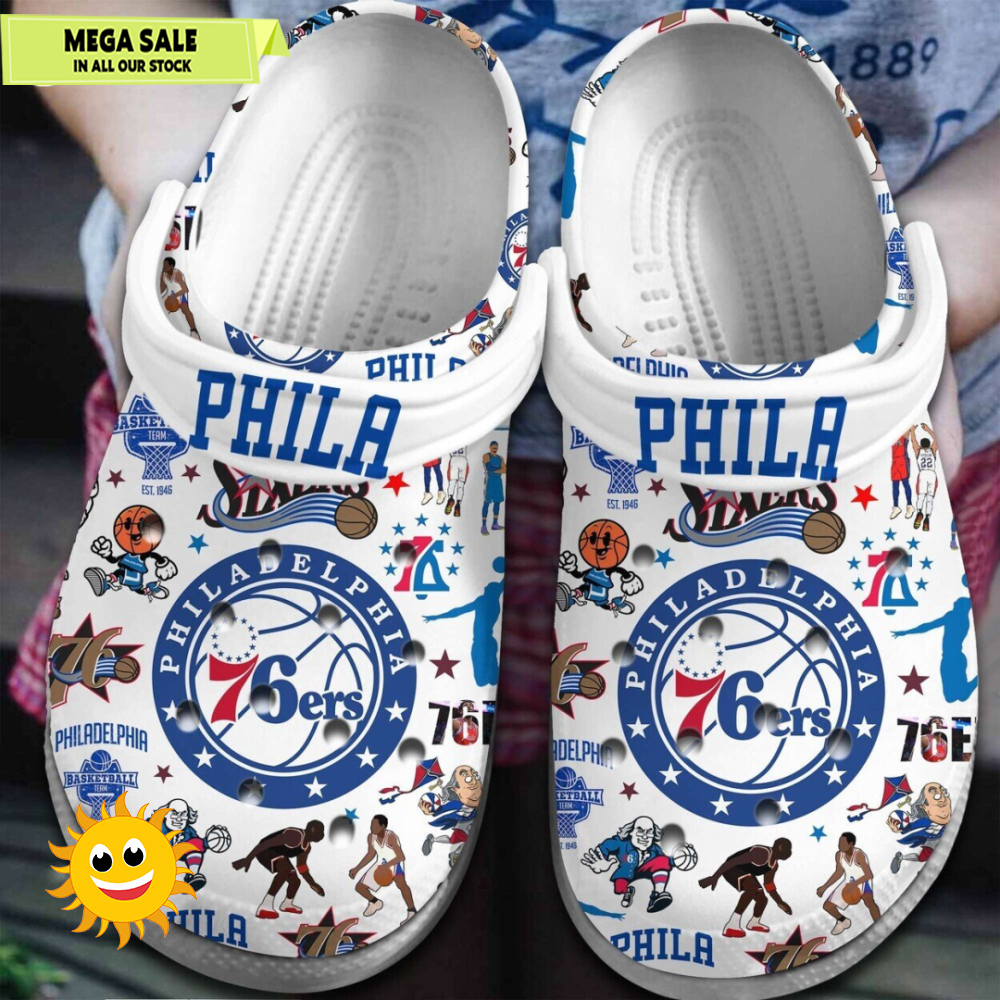 Philadelphia 76ers NBA Comfortable Crocs Clog Footwear Design Collection  365crocsjpg