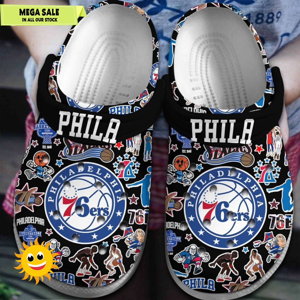 Philadelphia 76ers NBA Fans Comfort Crocs Clog Collection  365crocsjpg